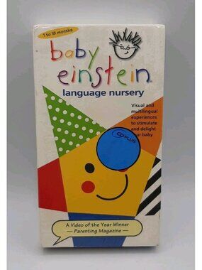 Baby Einstein Language Nursery VHS Tape 2000 Ages 1-18 Months Educational SEALED